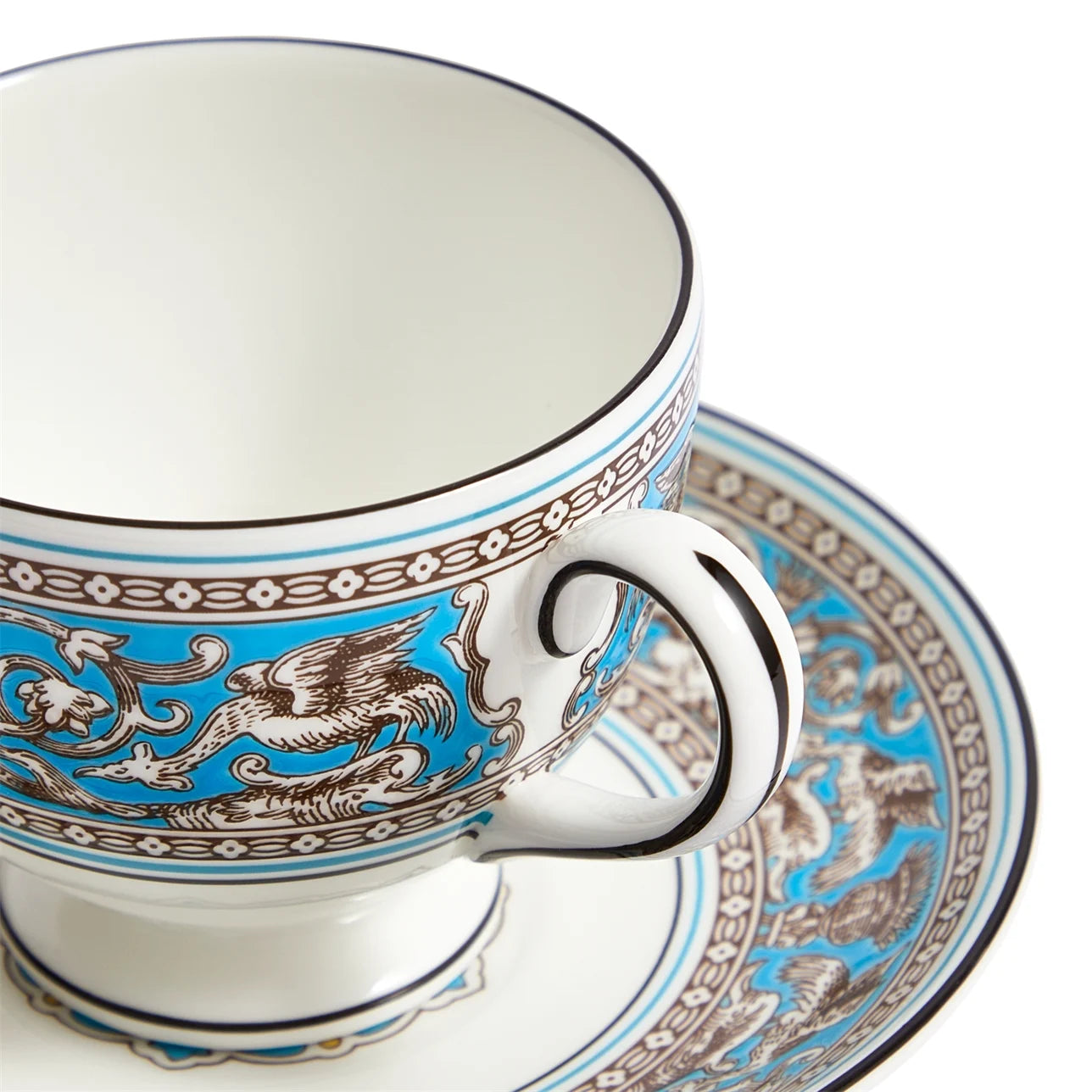Florentine Turquoise Teacup Saucer