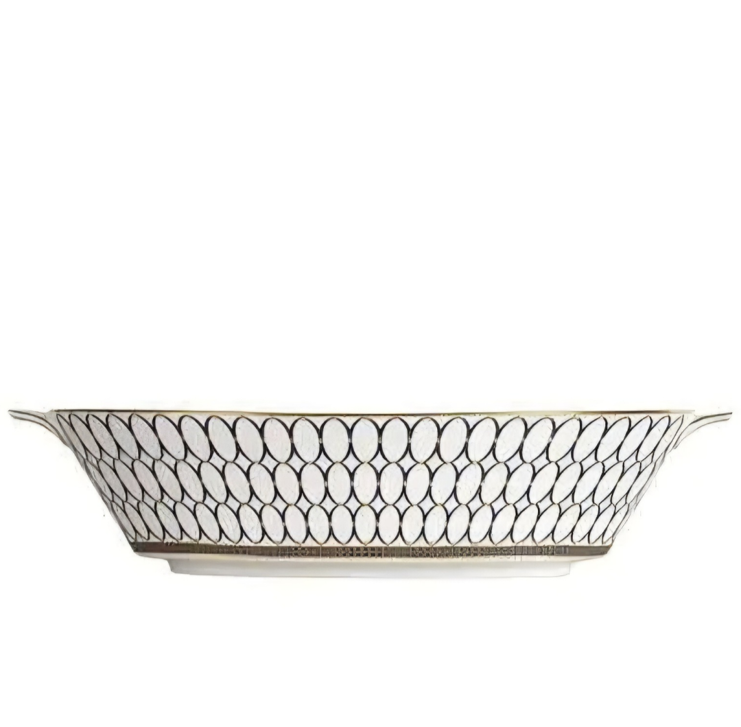 Renaissance Gold Oval Serving Bowl