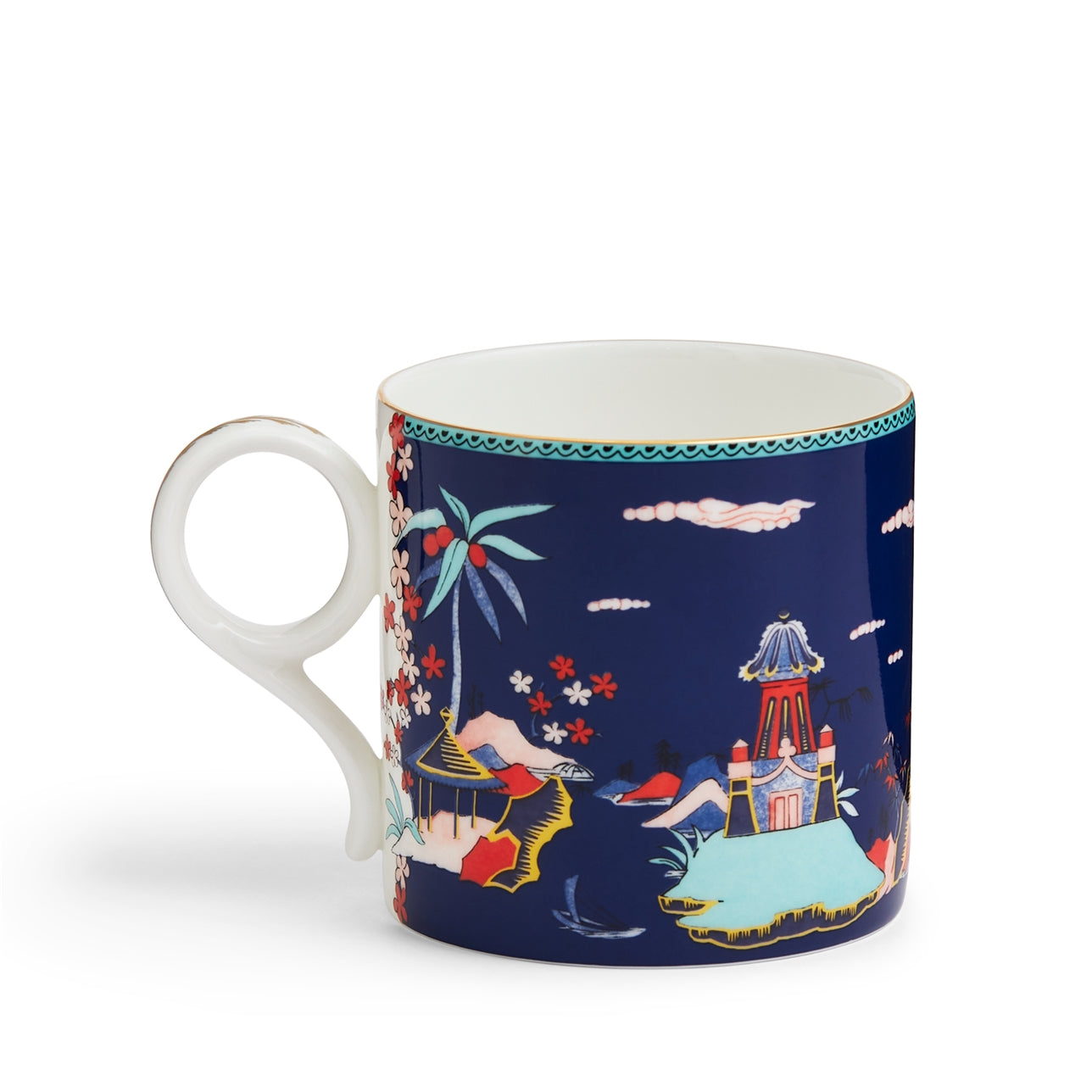 Blue Pagoda Mug