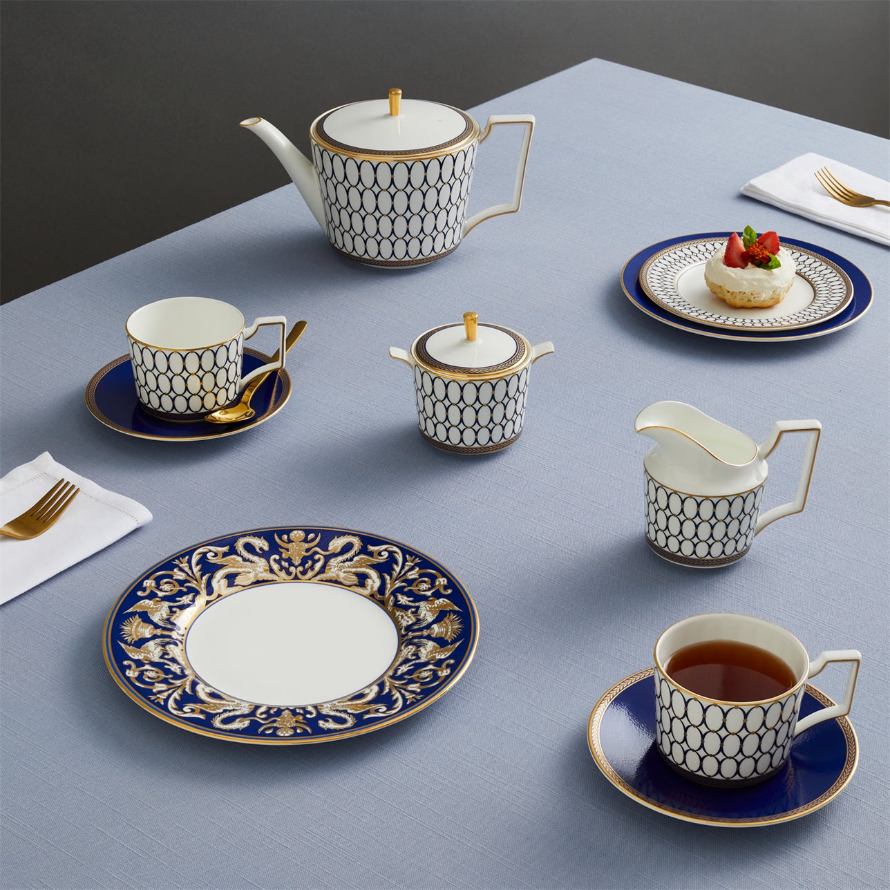 Renaissance Gold 3 Piece Tea Set