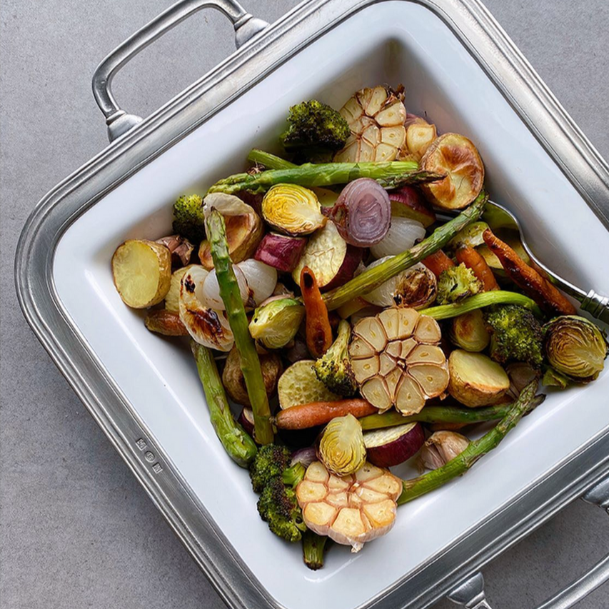 GIANNA Square handles serving platter