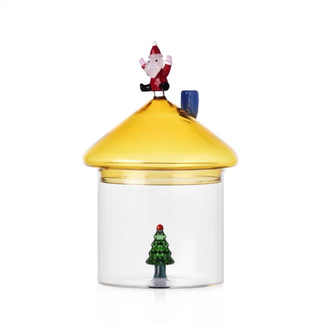 Box jumping Santa&Christmas tree