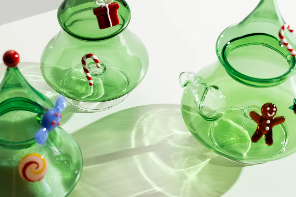 Footed plate Christmas tree