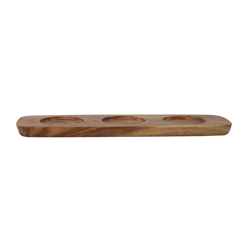 Wooden Dipping Bowl Tray