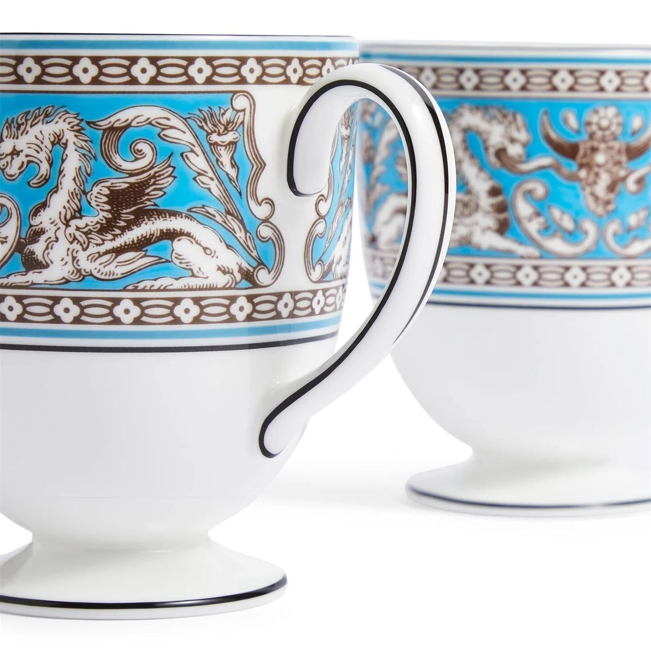 Florentine Turquoise Mug, Set of 2