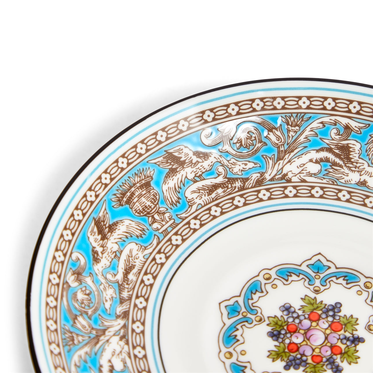 Florentine Turquoise Teacup Saucer