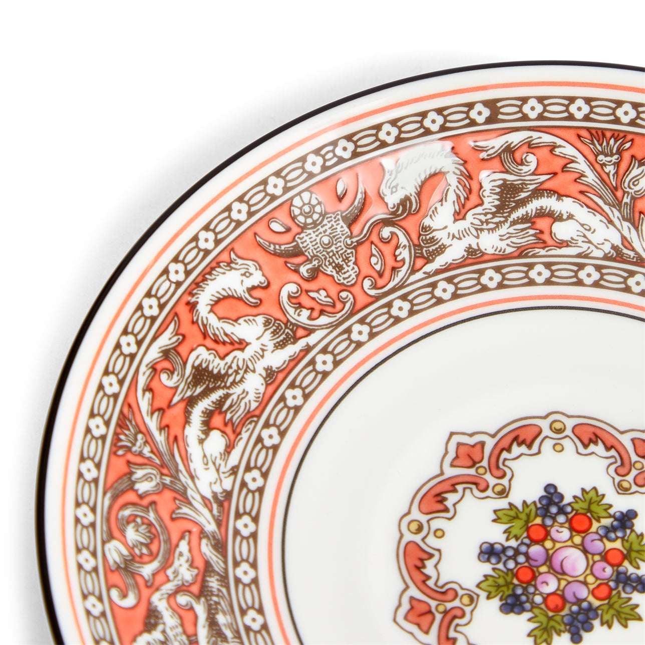 Florentine Salmon Teacup Saucer