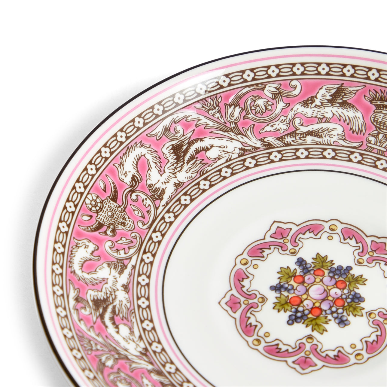 Florentine Fuchsia Teacup Saucer