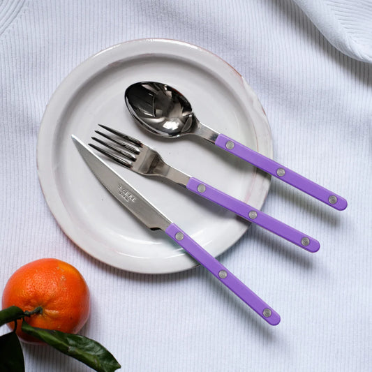 Bistrot Shiny Flatware - Mauve 3 Pcs