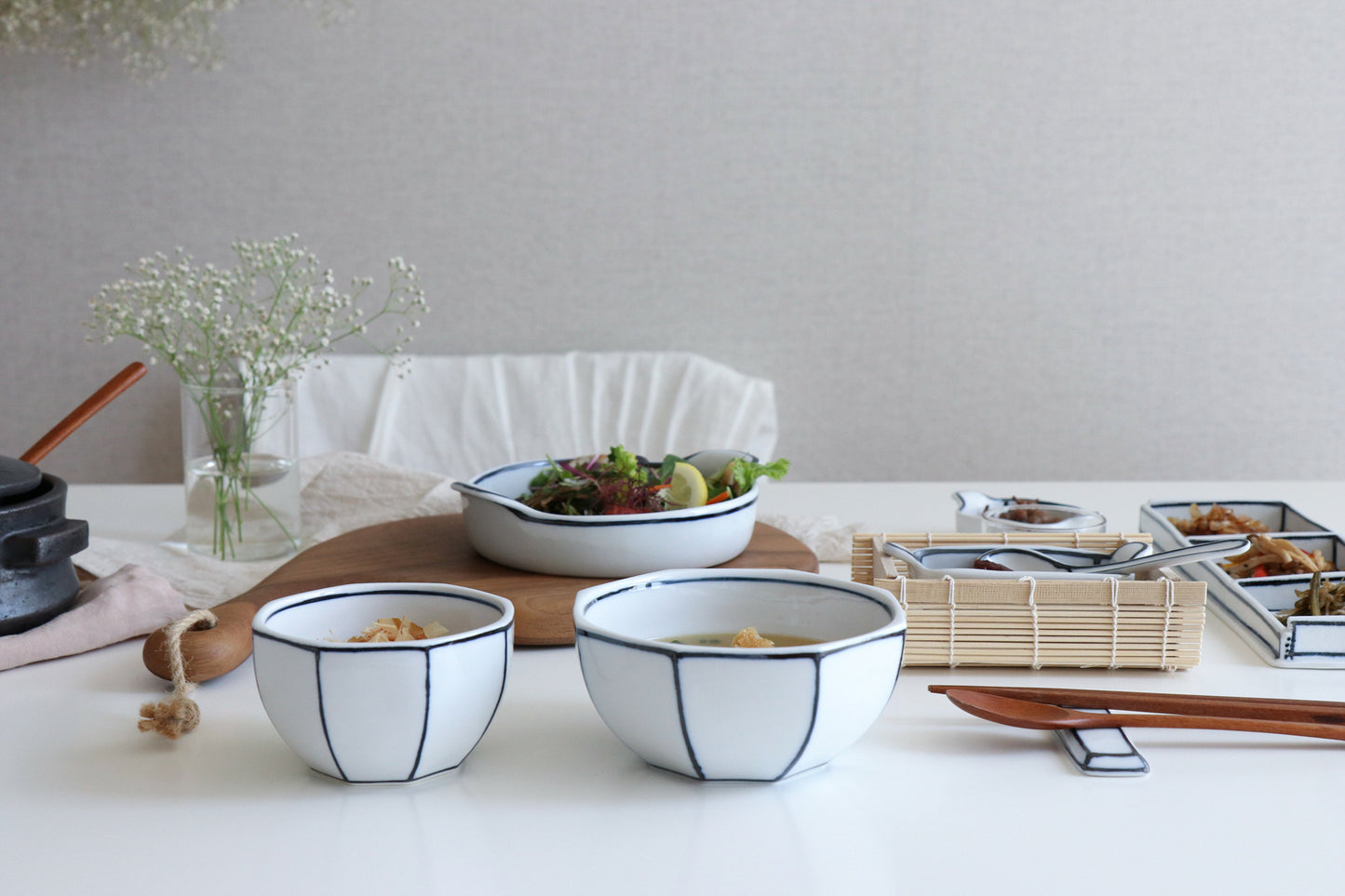 Octagonal soup bowl
