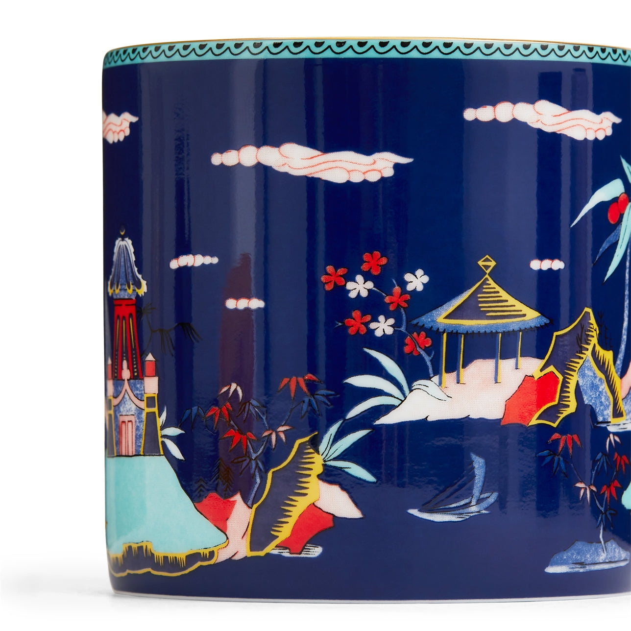 Blue Pagoda Mug