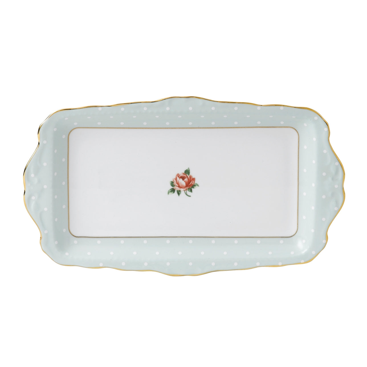 Royal Albert Polka Rose Vintage Sandwich Tray